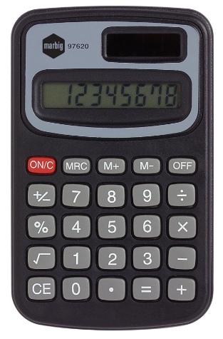 Picture of Marbig 8-Digit Display Mini Pocket Calculator