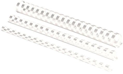 Picture of Fellowes White Plastic Binding Combs 8MM Pack of 100