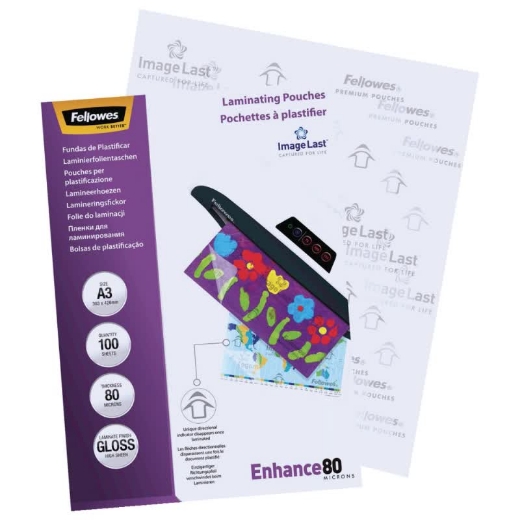 Picture of Initiative A3 Laminating Pouches 80 Micron Pack of 100