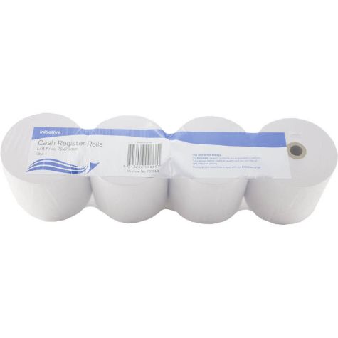 Picture of Initiative Lint-Free Cash Register Rolls 76x76x11.5MM Pack of 4