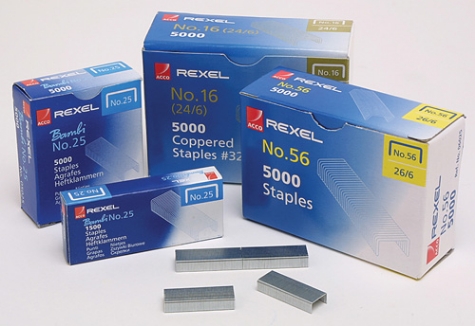 Picture of REXEL NO.56 26/6 Staples Box of 5,000