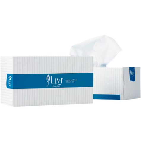 Picture of Livi Essentials Hypoallergenic 2-PLY Facial Tissues 200 Sheets