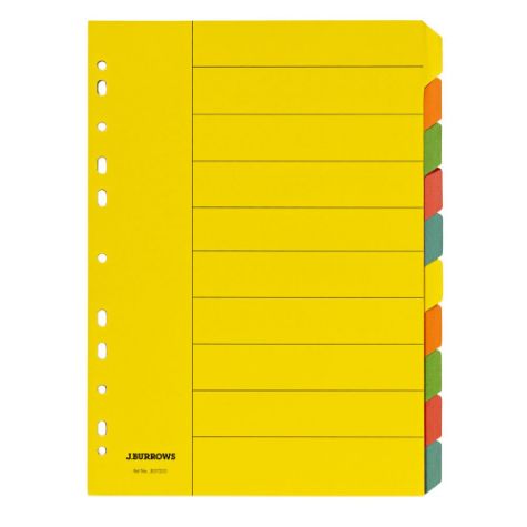 Picture of Initiative 10-Tab Bright Colour Dividers