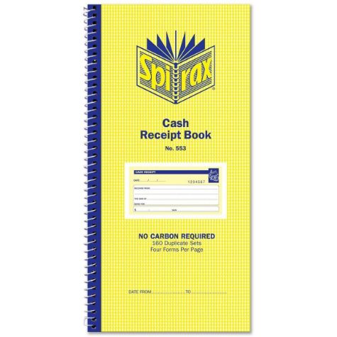Picture of Spirax Cash Receipt Book Dublicate