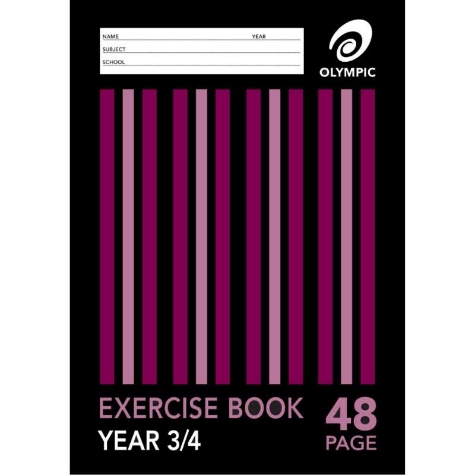 Picture of Olympic 8MM Ruled Exercise Book 48 Pages