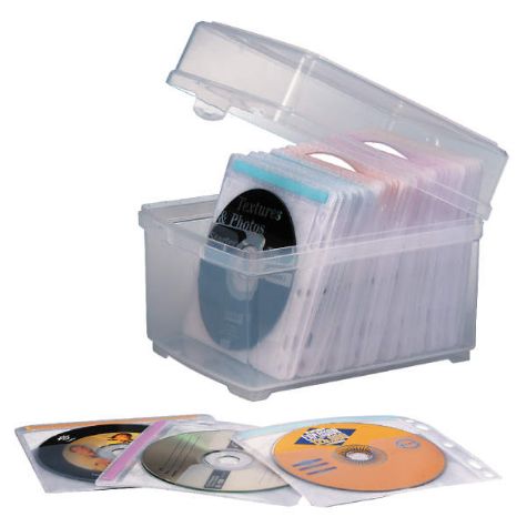 Picture of KENSINGTON CD STORAGE BOX WITH 50 SLEEVES