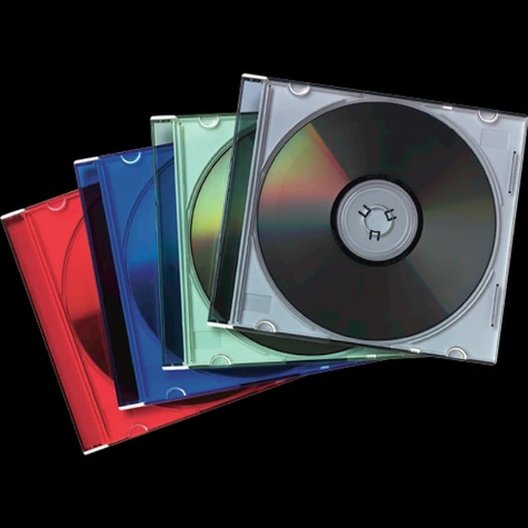 Picture of FELLOWES SLIMLINE COLOURED CD JEWEL CASE PACK OF 25