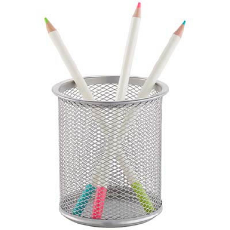 Picture of Italplast Silver Mesh Wire Pencil Cup