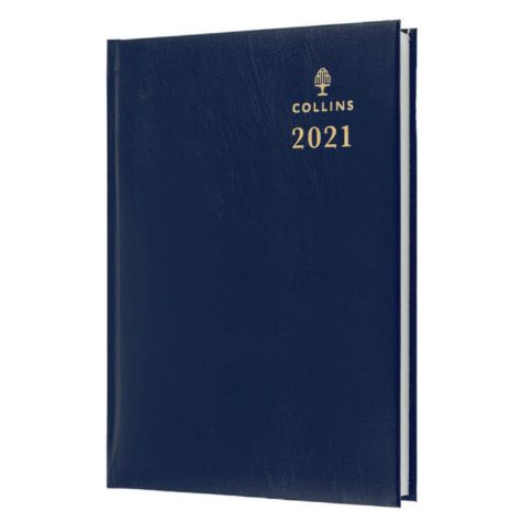 Picture of COLLINS 2023 STERLING DIARY WEEK TO VIEW 30 MINUTE A4 NAVY BLUE