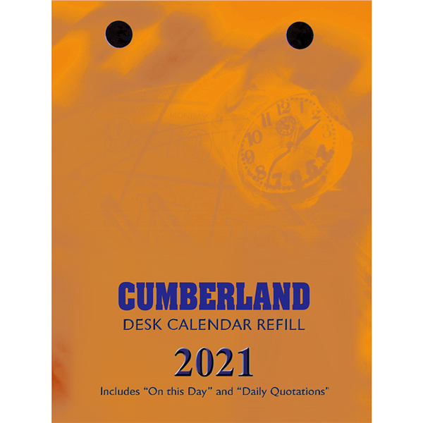 CUMBERLAND TOP PUNCHED 2022 DESK CALENDAR REFILL Cumberland Top Punched