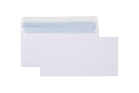 Picture of CUMBERLAND PLAIN SELF-SEAL DL ENVELOPES 110x220MM BOX OF 500