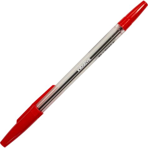 Picture of Initiative Red Ballpoint Pens Medium Box of 12