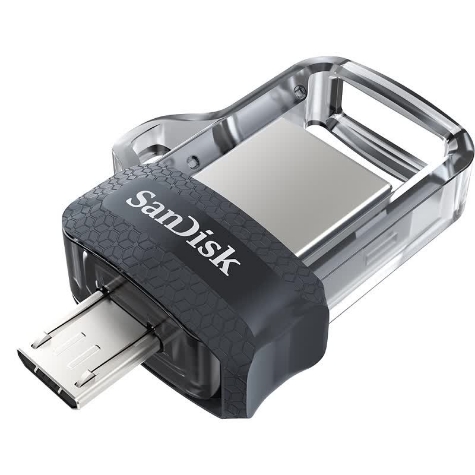 SanDisk Ultra 128GB USB 3.0 Type-C Flash Drive Sleek Black SDCZ460