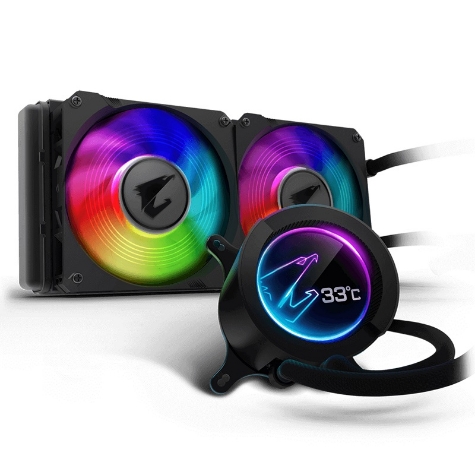 Picture of AORUS CPU AIO Cooler 240 with LCD Display