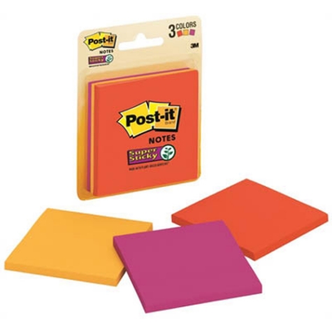 Picture of Super Sticky Post-It Notes Pack of 3