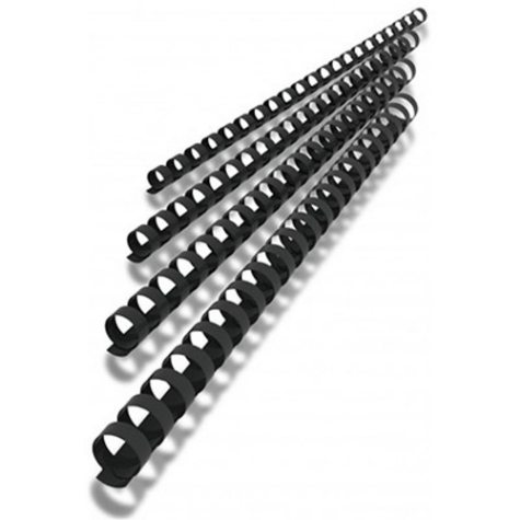 Picture of Ibeco Plastic Binding Comb 10MM A4 Black Box 100
