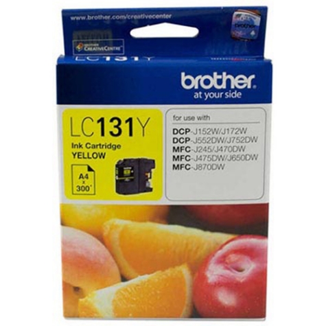Picture of Brother LC131Y Yellow Ink Cartridge