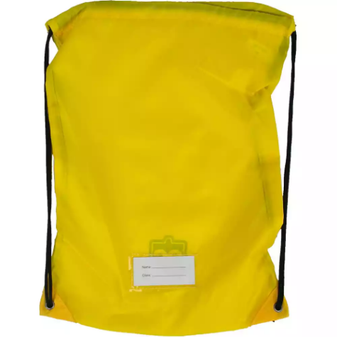 Picture of EDUCATIONAL COLOURS GYM BAG YELLOW