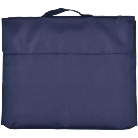 Picture of CUMBERLAND LIBRARY BAG WITH HOOK N LOOP CLOSURE FLAP NAVY BLUE