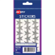 Picture of AVERY 932354 MERIT STAR STICKERS 21MM SILVER PACK 36