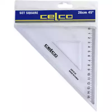 Picture of CELCO SET SQUARE 45 DEGREES 260MM CLEAR