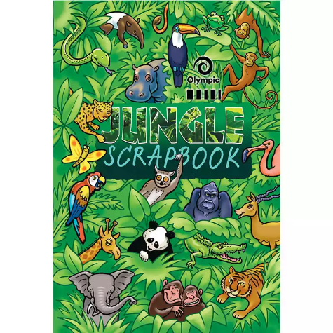 Picture of OLYMPIC SJ64 SCRAPBOOK JUNGLE BLANK 67GSM 64 PAGE 335 X 240MM