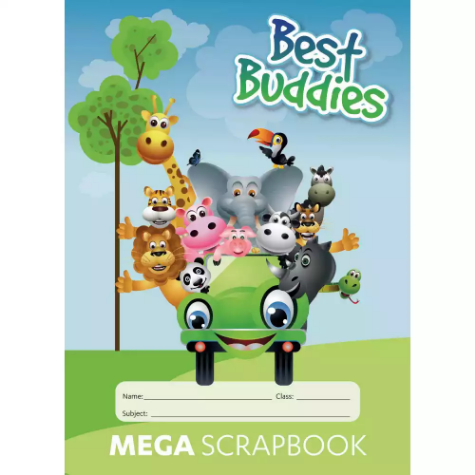 Picture of WRITER BEST BUDDIES MEGA SCRAPBOOK 100GSM 64 PAGE 330 X 240MM