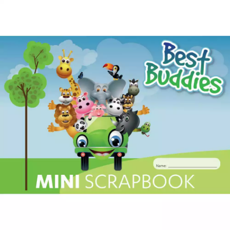 Picture of WRITER BEST BUDDIES MINI SCRAPBOOK 100GSM 64 PAGE 165 X 245MM
