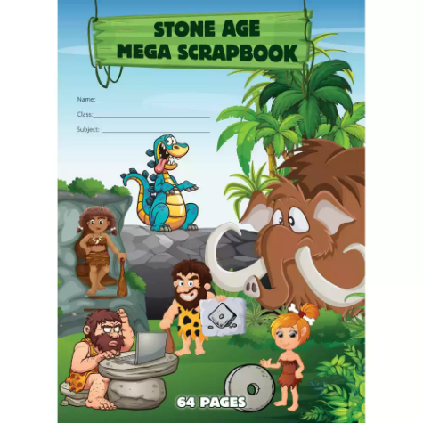 Picture of STONE AGE MEGA SCRAPBOOK 70GSM 64 PAGE 330 X 240MM