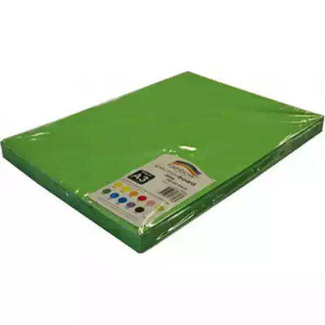 Picture of RAINBOW SPECTRUM BOARD 220GSM A3 LIME PACK 100