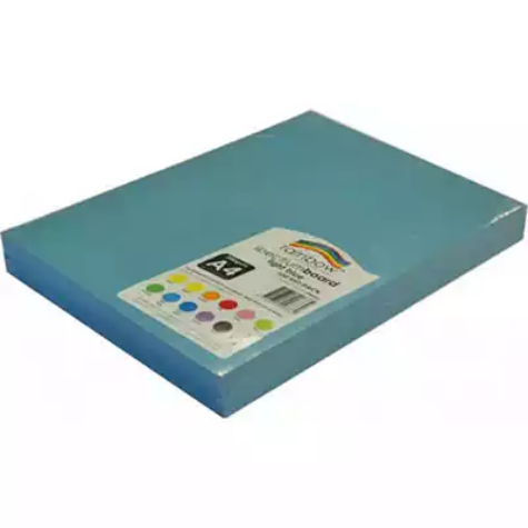 Picture of RAINBOW SPECTRUM BOARD 220GSM A4 LIGHT BLUE PACK 100