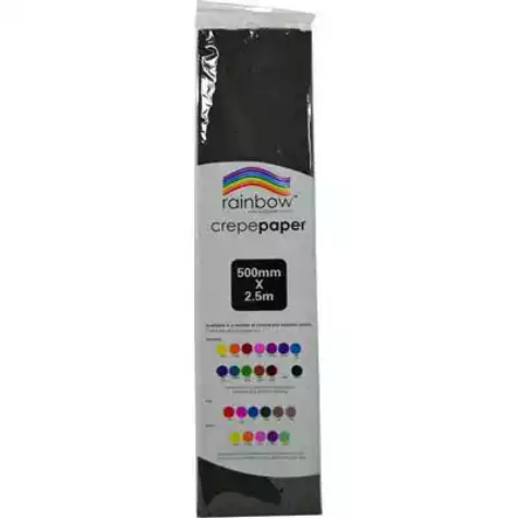 Picture of RAINBOW CREPE PAPER 500MM X 2.5M BLACK
