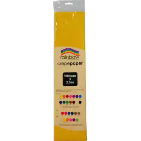Picture of RAINBOW CREPE PAPER 500MM X 2.5M YELLOW