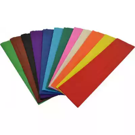 Picture of RAINBOW CREPE PAPER 500MM X 2.5M ASSORTED PACK 12