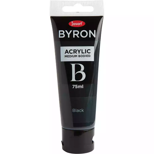 Picture of JASART BYRON ACRYLIC PAINT 75ML BLACK