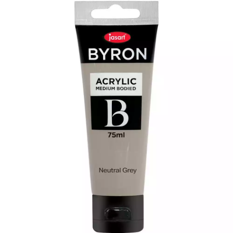 Picture of JASART BYRON ACRYLIC PAINT 75ML NEUTRAL GREY