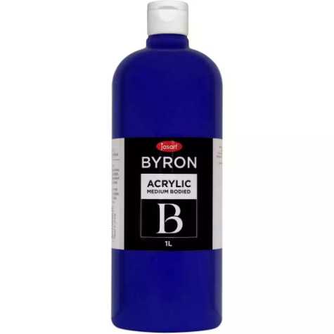 Picture of JASART BYRON ACRYLIC PAINT 1 LITRE COOL BLUE