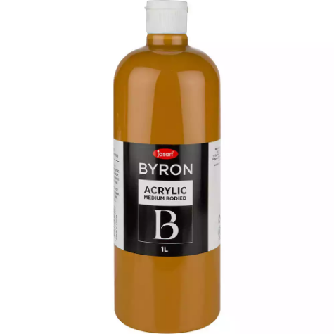 Picture of JASART BYRON ACRYLIC PAINT 1 LITRE RAW SIENNA