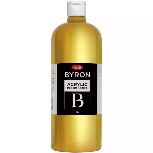 Picture of JASART BYRON ACRYLIC PAINT 1 LITRE GOLD