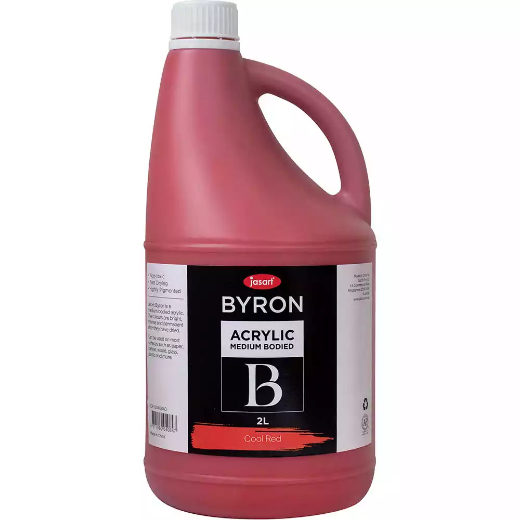 Picture of JASART BYRON ACRYLIC PAINT 2 LITRE COOL RED