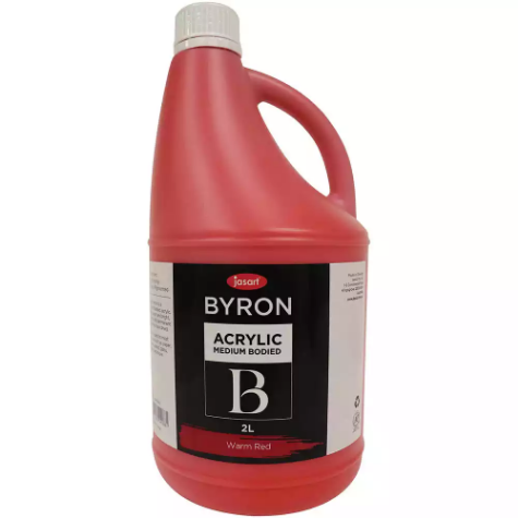 Picture of JASART BYRON ACRYLIC PAINT 2 LITRE WARM RED