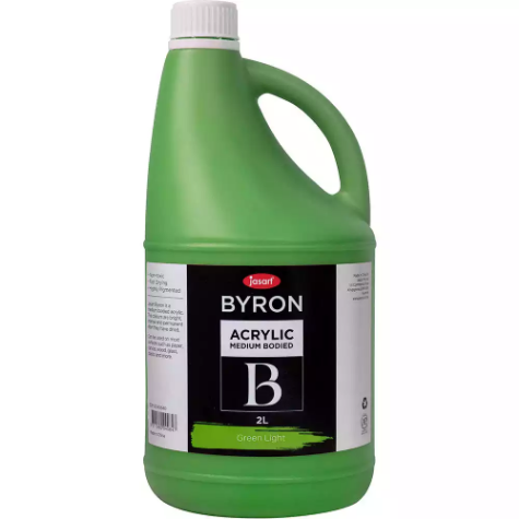 Picture of JASART BYRON ACRYLIC PAINT 2 LITRE GREEN LIGHT