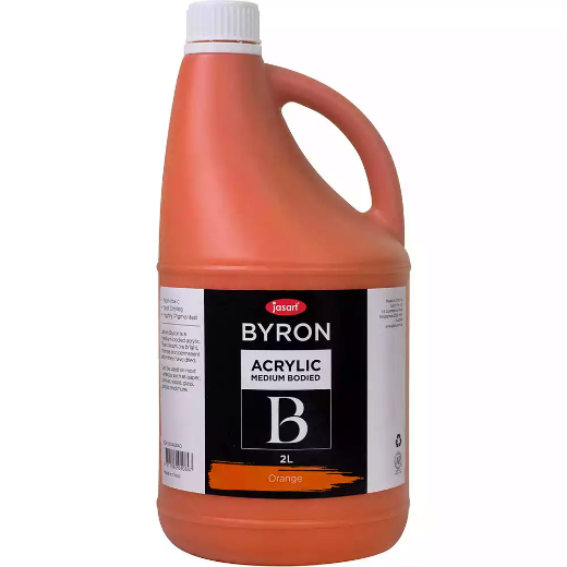 Picture of JASART BYRON ACRYLIC PAINT 2 LITRE ORANGE