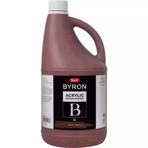 Picture of JASART BYRON ACRYLIC PAINT 2 LITRE BURNT SIENNA