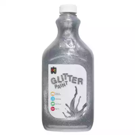 Picture of EDUCATIONAL COLOURS GLITTER PAINT 2 LITRE SILVER