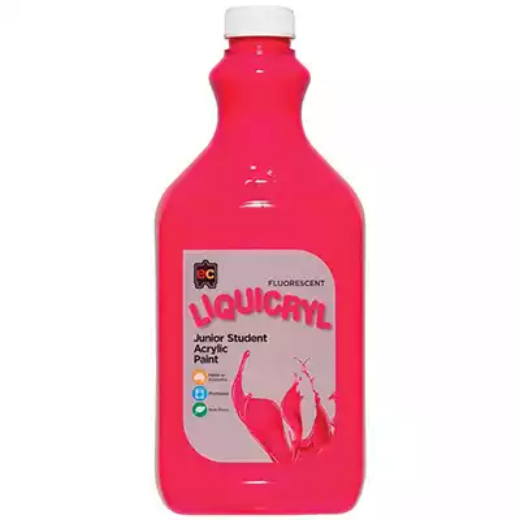 Picture of EDUCATIONAL COLOURS LIQUICRYL JUNIOR STUDENT PAINT 2 LITRE PINK