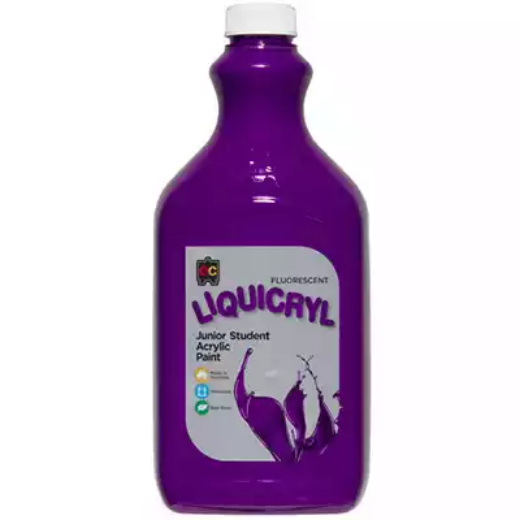 Picture of EDUCATIONAL COLOURS LIQUICRYL JUNIOR STUDENT PAINT 2 LITRE PURPLE