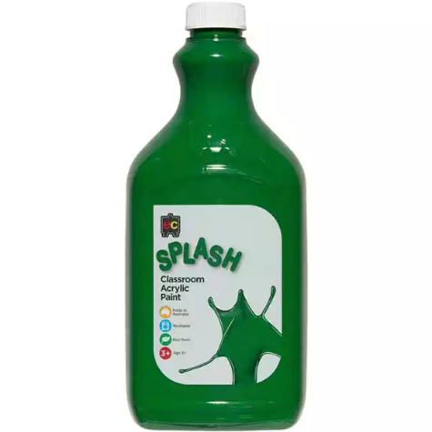 Picture of EDUCATIONAL COLOURS SPLASH CLASSROOM ACRYLIC PAINT 2 LITRE MARTIAN GREEN