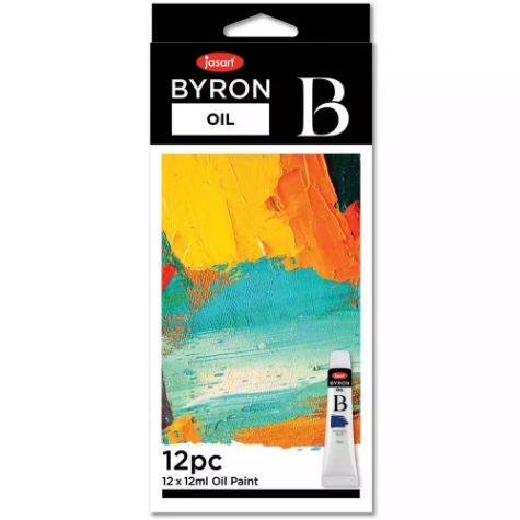 Picture of JASART BYRON OIL PAINT 12ML ASSORTED PACK 12