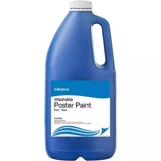 Picture of INITIATIVE WASHABLE POSTER PAINT 2 LITRE BLUE